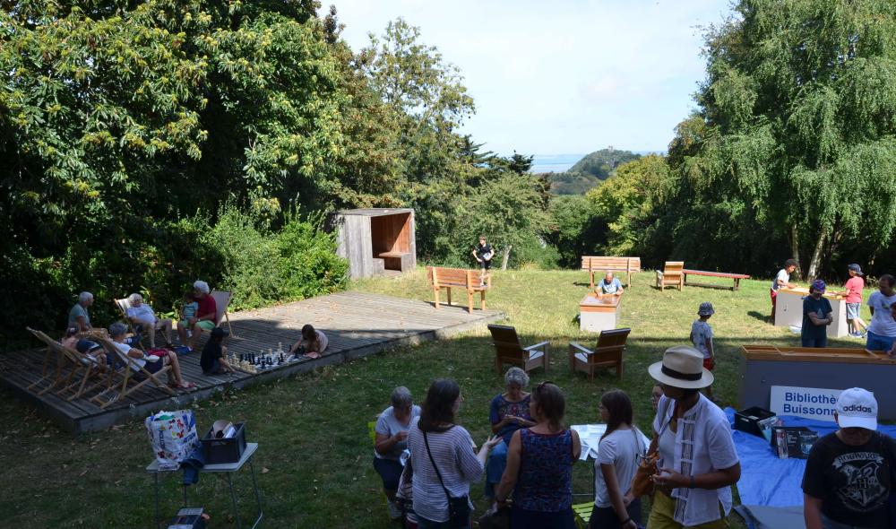 Bibliothèque buissonnière avec la bibliothèque de Saint-Brieuc - août 2023