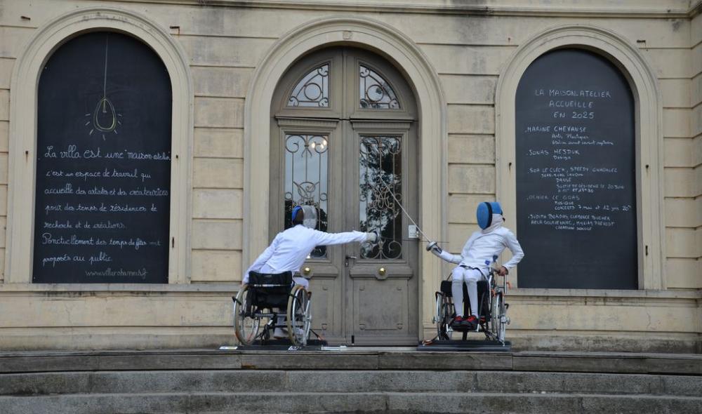 Tournage d'un clip pour l'association d'escrime Le Cercle de l'épée par l'association Le Cercle